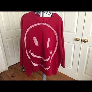 NEW YESSTYLE Oversized Smiley Face Hoodie